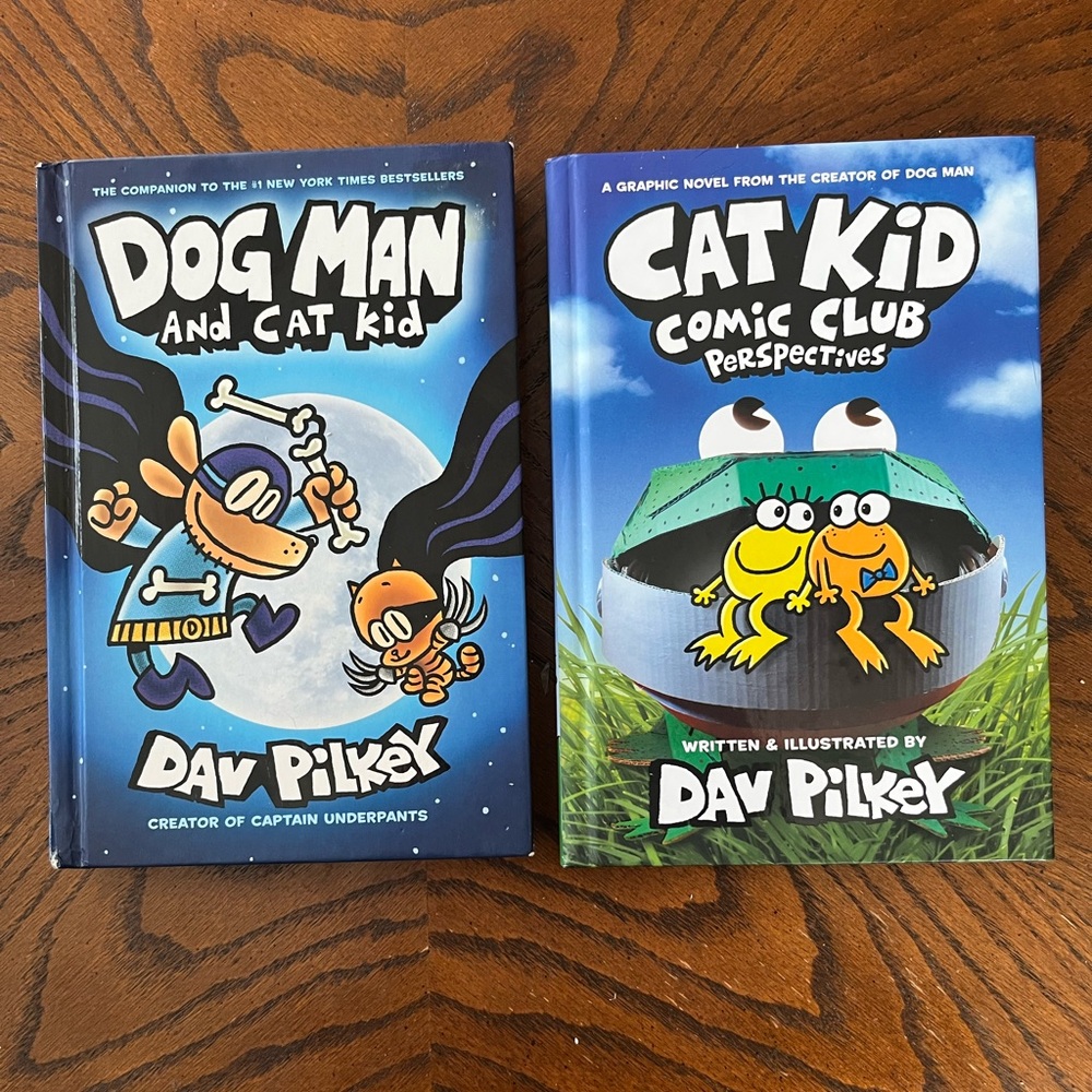 Dog Man kids books | set of 2 graphic novels